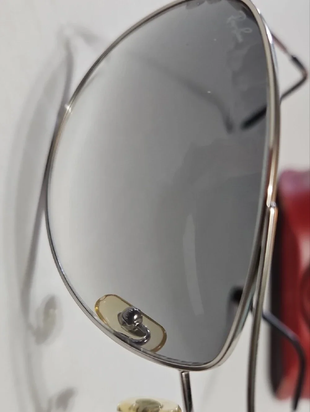 Ray-Ban RB 3293 003/RG 87 13 Silver Aviator Sunglasses with Red Case